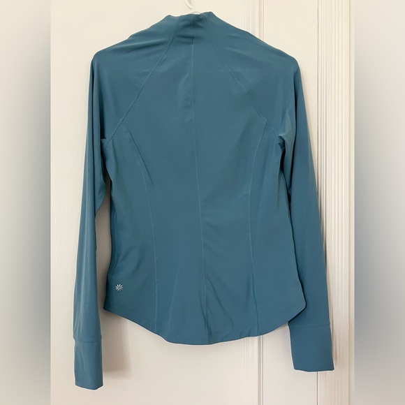 Athleta Salutation zip-up jacket (skylark blue, S) - Picture 3 of 4